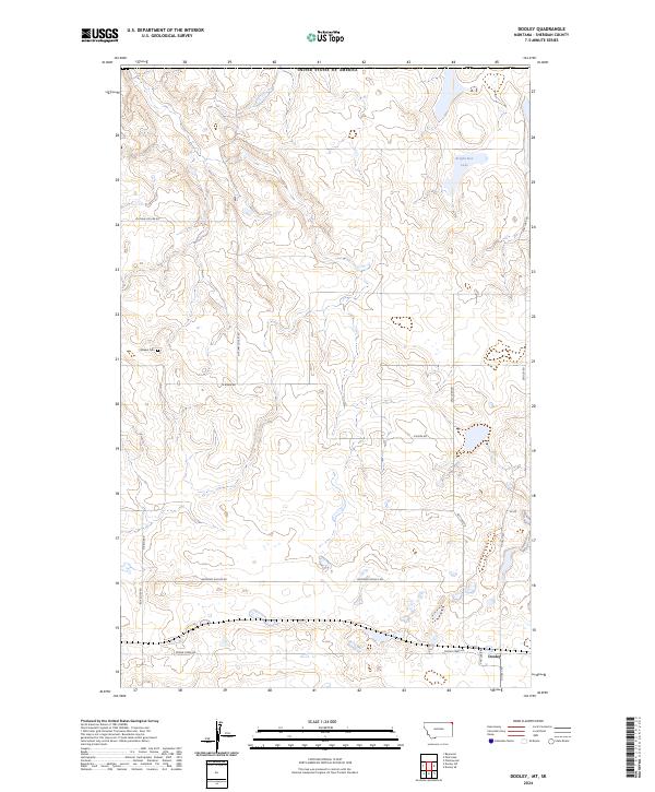 Dooley, MT-SK — USGS 7.5-minute topo (2024)