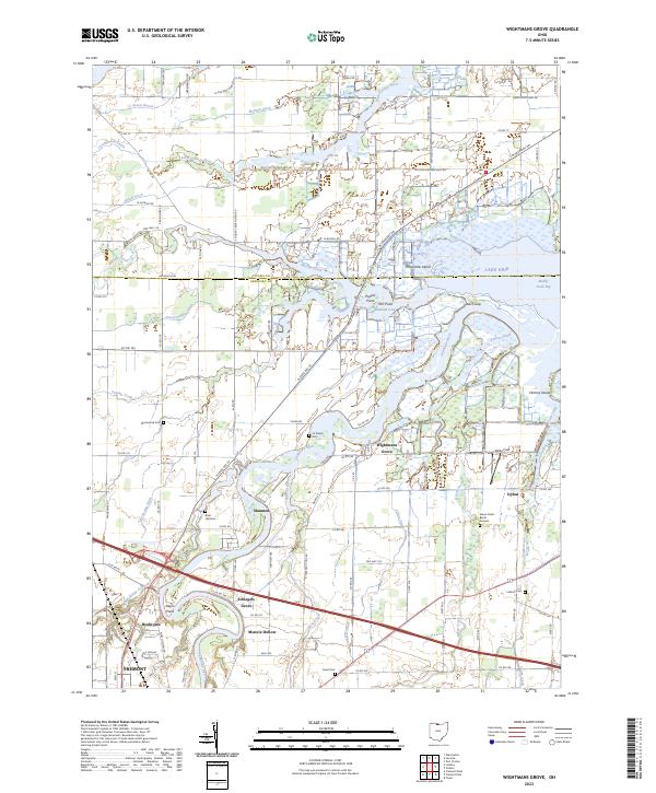 Wightmans Grove, OH — USGS 7.5-minute topo (2023)