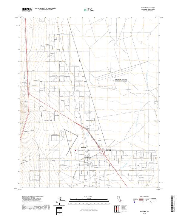 Inyokern, CA — USGS 7.5-minute topo (2021)
