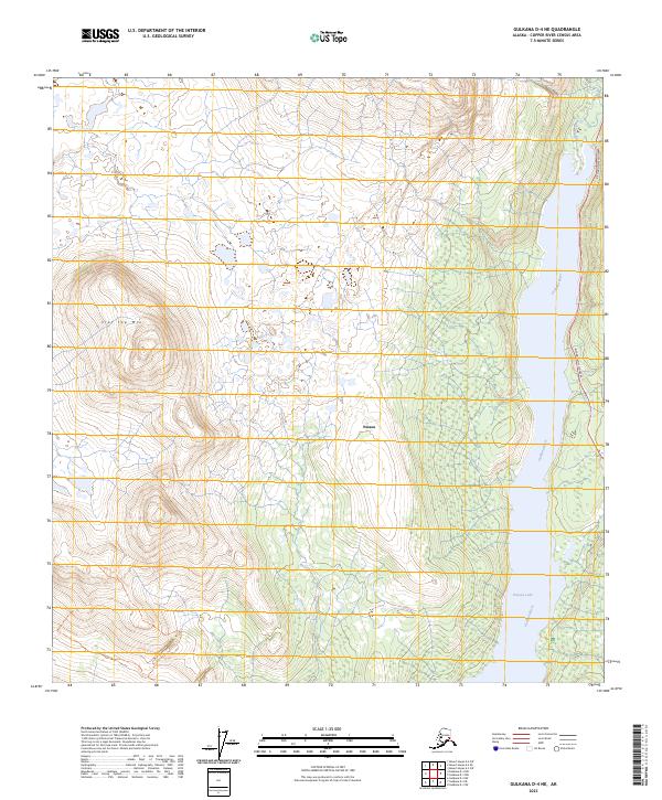 Gulkana D-4 NE, AK — USGS 7.5-minute topo (2023)