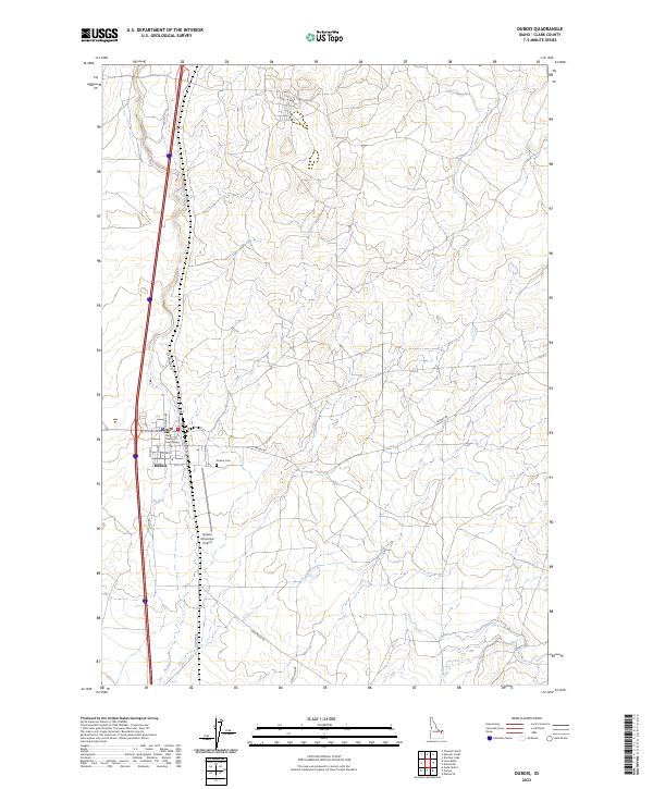Dubois, ID — USGS 7.5-minute topo (2023)