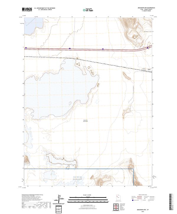 Aragonite NW, UT — USGS 7.5-minute topo (2023)