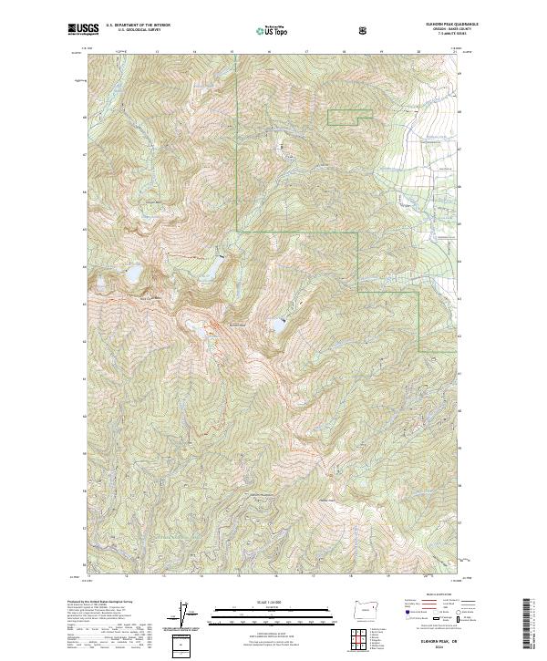 Elkhorn Peak, OR — USGS 7.5-minute topo (2024)