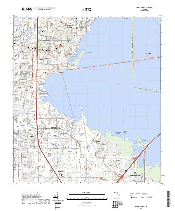 Safety Harbor, FL — USGS 7.5-minute topo (2024)