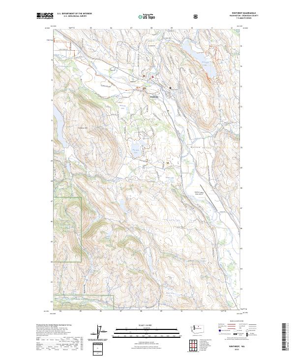 Winthrop, WA — USGS 7.5-minute topo (2023)