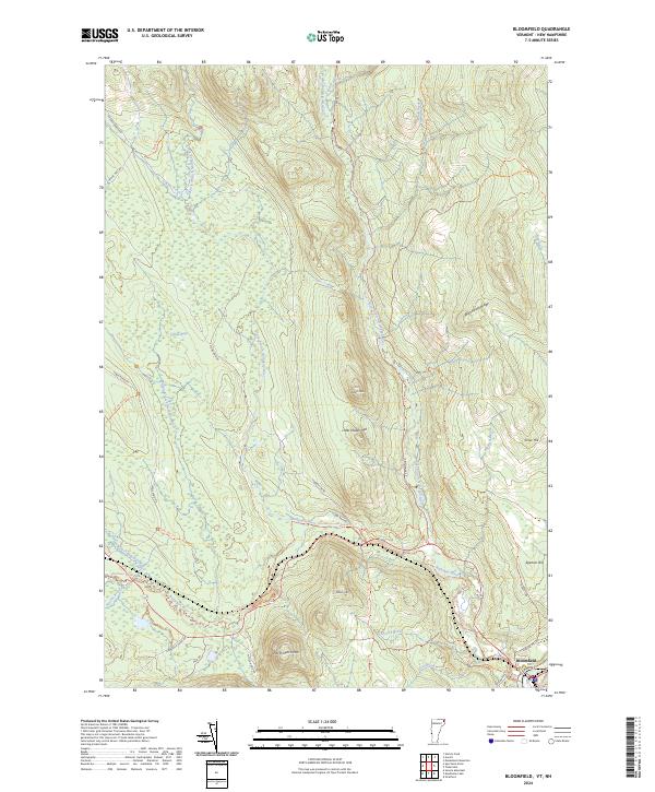 Bloomfield, VT-NH — USGS 7.5-minute topo (2024)