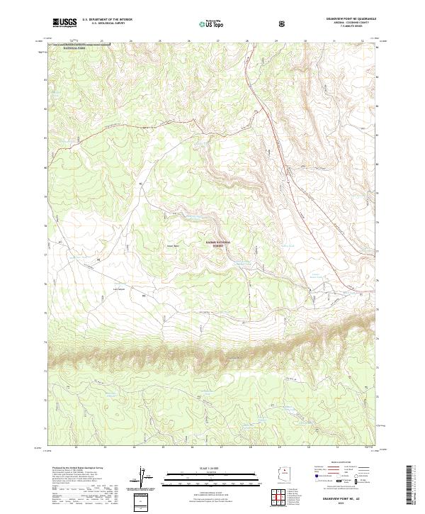 Grandview Point NE, AZ — USGS 7.5-minute topo (2021)