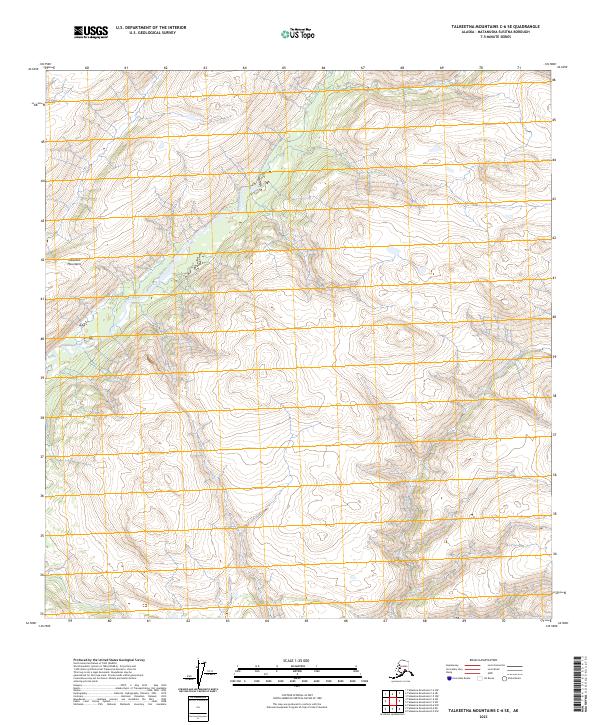 Talkeetna Mountains C-6 SE, AK — USGS 7.5-minute topo (2023)