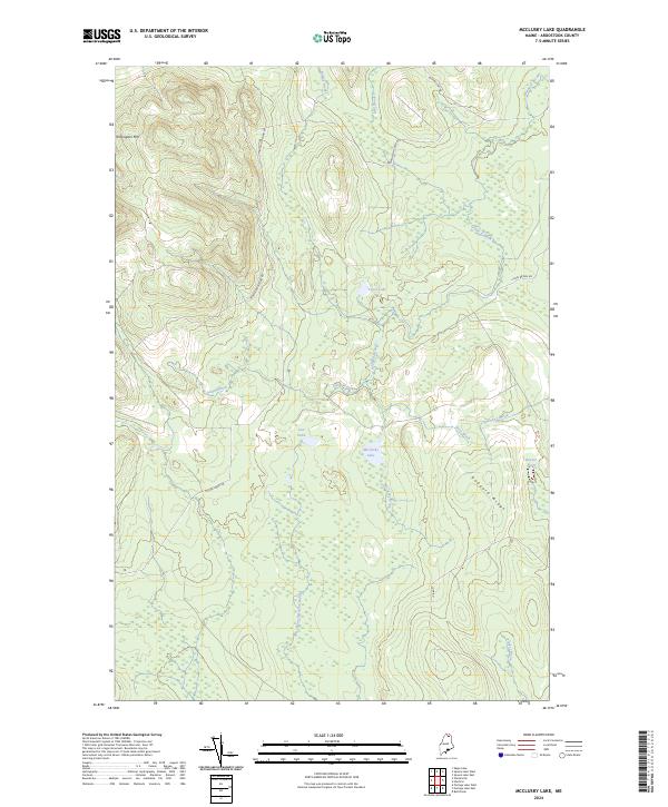 McClusky Lake, ME — USGS 7.5-minute topo (2024)