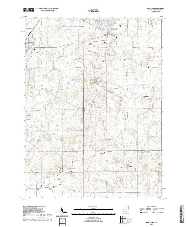 Montezuma, OH — USGS 7.5-minute topo (2023)