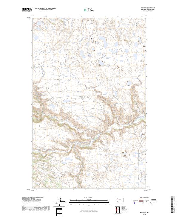 Big Rock, MT — USGS 7.5-minute topo (2024)