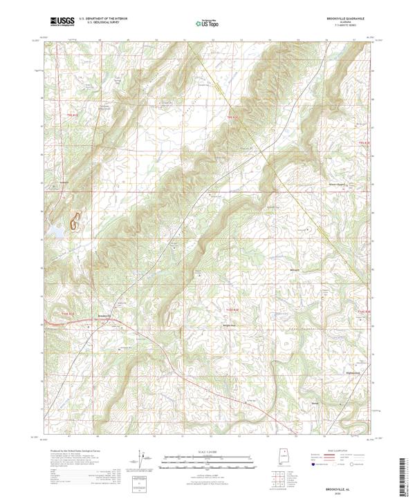 Brooksville, AL — USGS 7.5-minute topo (2026)