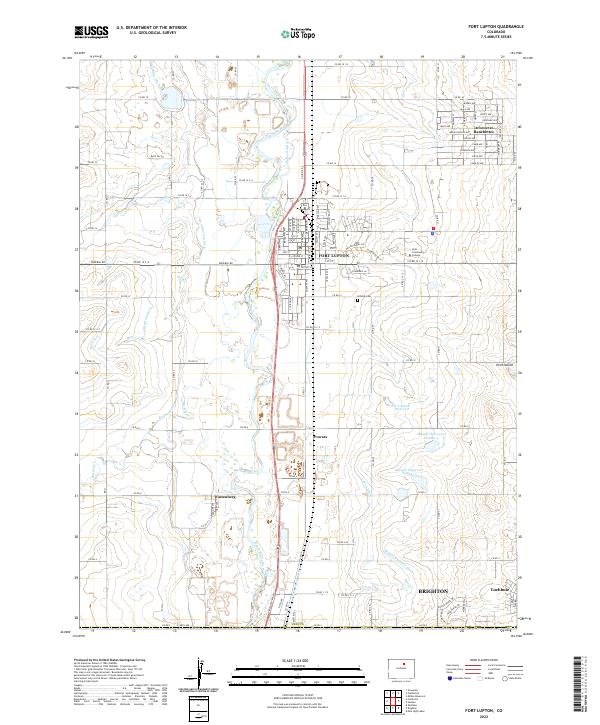 Fort Lupton, CO — USGS 7.5-minute topo (2022)
