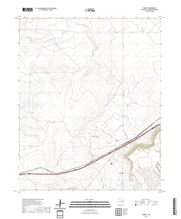 Cuervo, NM — USGS 7.5-minute topo (2023)