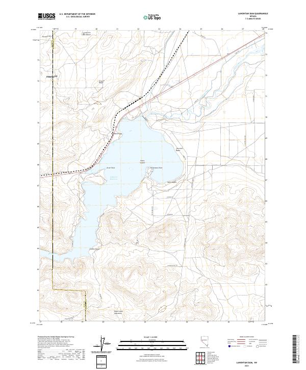 Lahontan Dam, NV — USGS 7.5-minute topo (2021)