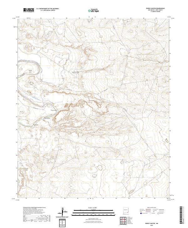 Pierce Canyon, NM — USGS 7.5-minute topo (2023)