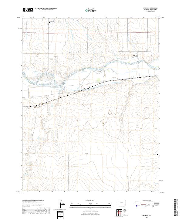Prowers, CO — USGS 7.5-minute topo (2022)