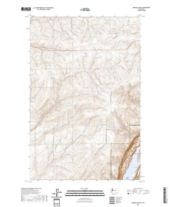 Jameson Lake SE, WA — USGS 7.5-minute topo (2023)
