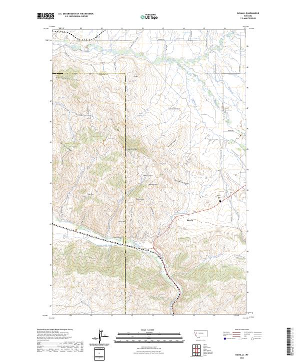 Ravalli, MT — USGS 7.5-minute topo (2024)