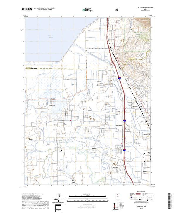Plain City, UT — USGS 7.5-minute topo (2023)