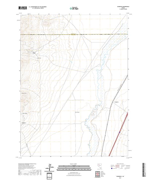 Cosgrave, NV — USGS 7.5-minute topo (2021)