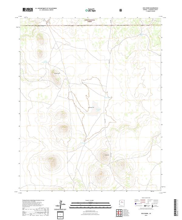 Dog Knobs, AZ — USGS 7.5-minute topo (2021)