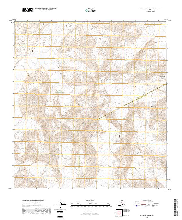 Talkeetna D-4 SW, AK — USGS 7.5-minute topo (2023)