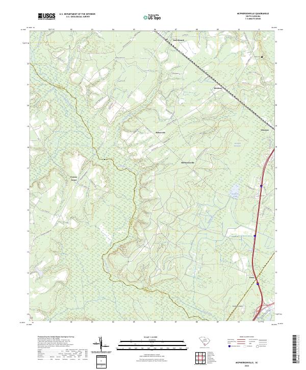McPhersonville, SC — USGS 7.5-minute topo (2024)