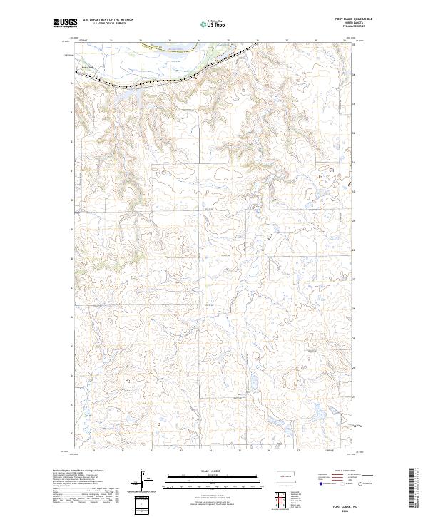 Fort Clark, ND — USGS 7.5-minute topo (2024)