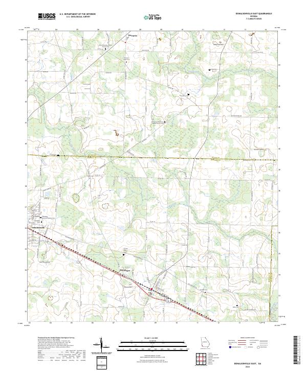 Donalsonville East, GA — USGS 7.5-minute topo (2024)
