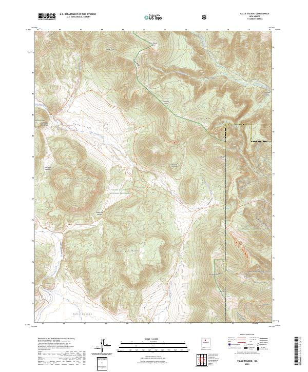Valle Toledo, NM — USGS 7.5-minute topo (2023)