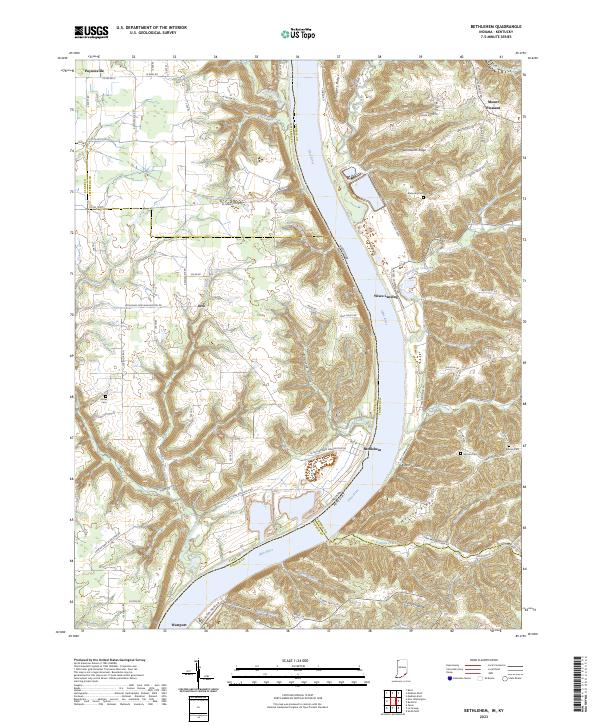 Bethlehem, IN-KY — USGS 7.5-minute topo (2023)