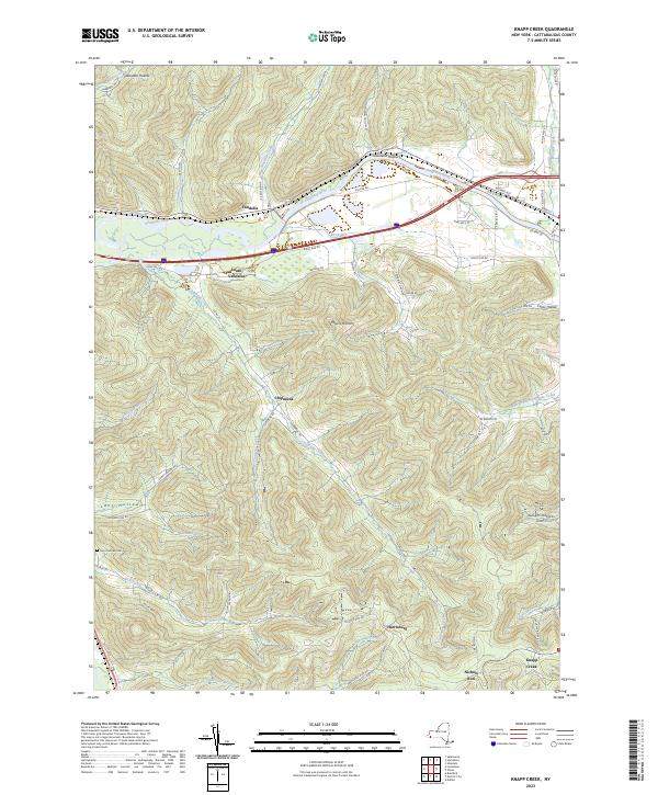 Knapp Creek, NY — USGS 7.5-minute topo (2023)