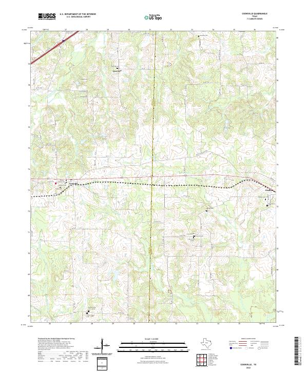 Cookville, TX — USGS 7.5-minute topo (2022)