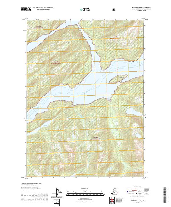 Ketchikan D-5 NE, AK — USGS 7.5-minute topo (2021)