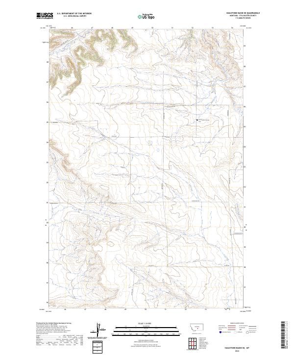 Hailstone Basin SE, MT — USGS 7.5-minute topo (2024)
