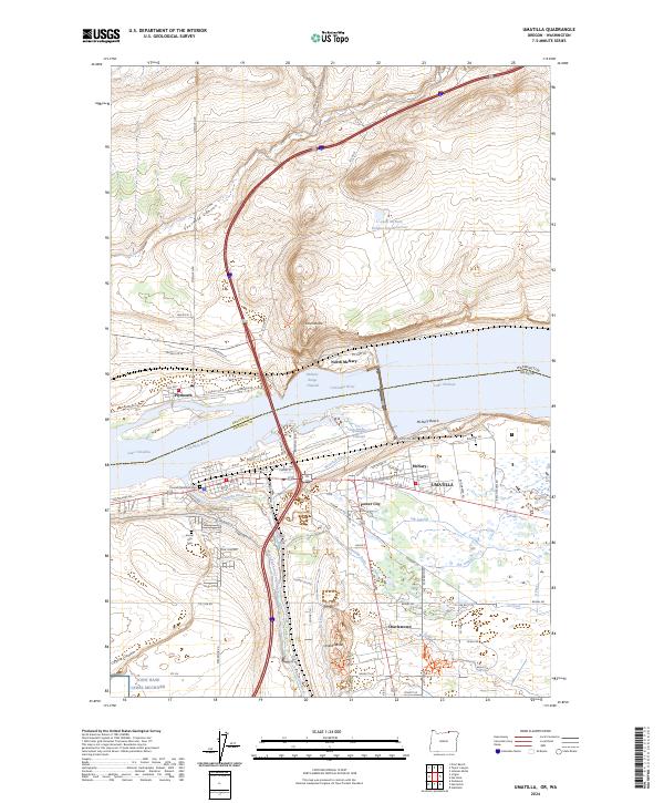 Umatilla, OR-WA — USGS 7.5-minute topo (2024)