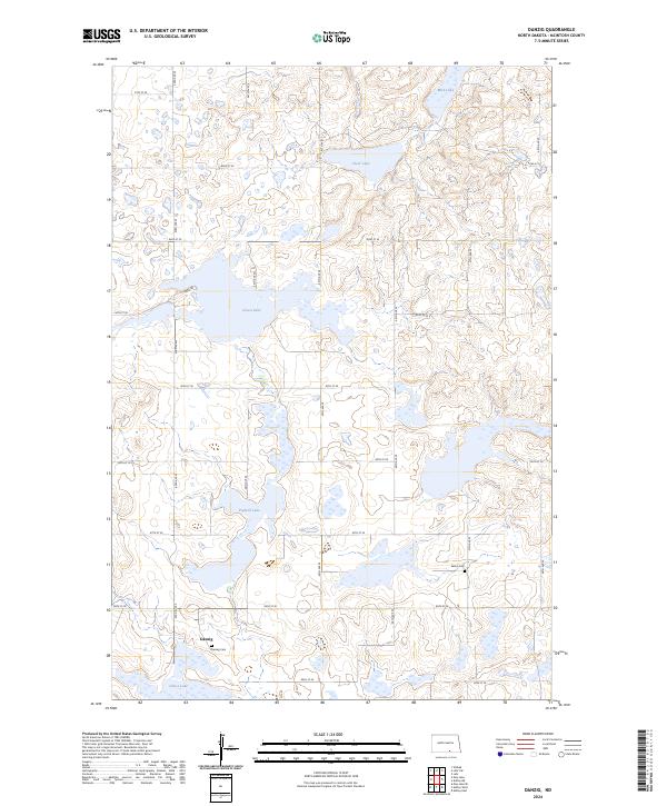 Danzig, ND — USGS 7.5-minute topo (2024)