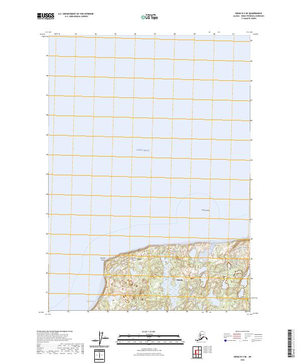 Kenai D-4 SE, AK — USGS 7.5-minute topo (2024)