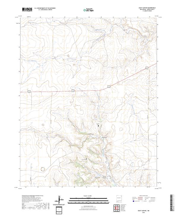 Goat Canyon, NM — USGS 7.5-minute topo (2023)