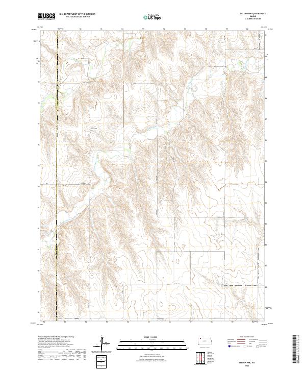 Selden NW, KS — USGS 7.5-minute topo (2022)
