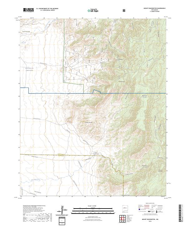 Mount Washington, NM — USGS 7.5-minute topo (2023)