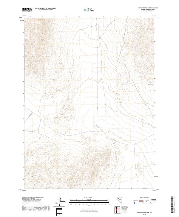 Seven Troughs NW, NV — USGS 7.5-minute topo (2021)