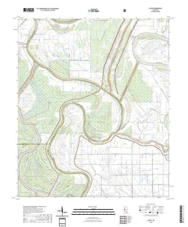 Lucre, MS — USGS 7.5-minute topo (2024)