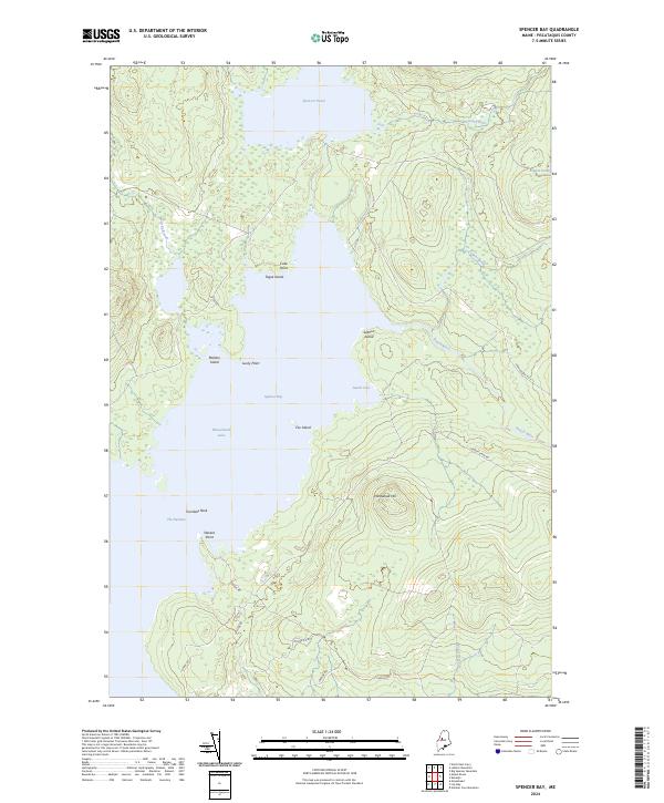 Spencer Bay, ME — USGS 7.5-minute topo (2024)