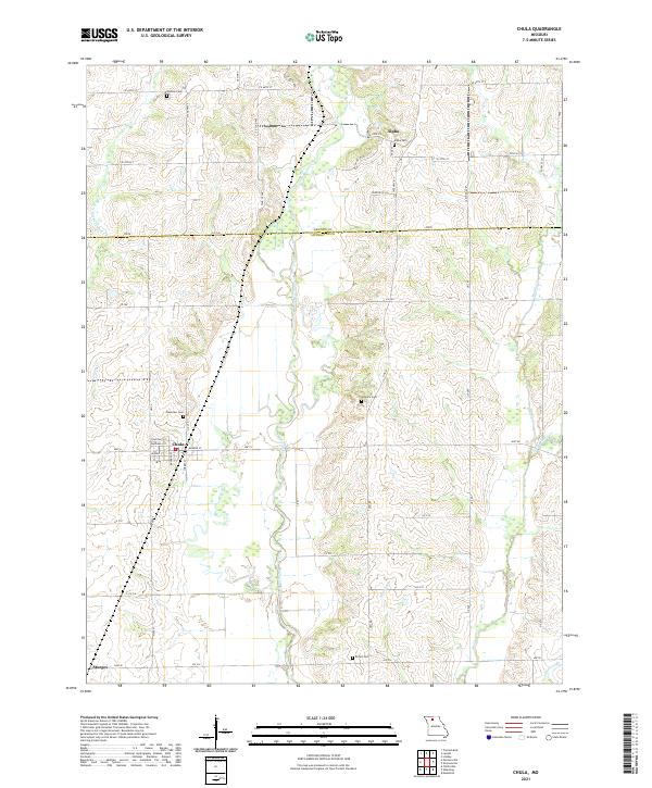 Chula, MO — USGS 7.5-minute topo (2021)