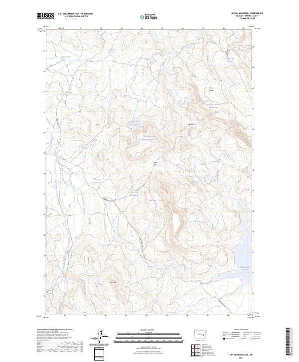 Upton Mountain, OR — USGS 7.5-minute topo (2023)