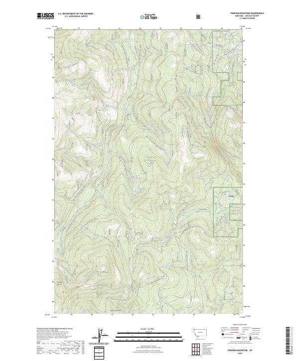 Pinkham Mountain, MT — USGS 7.5-minute topo (2024)