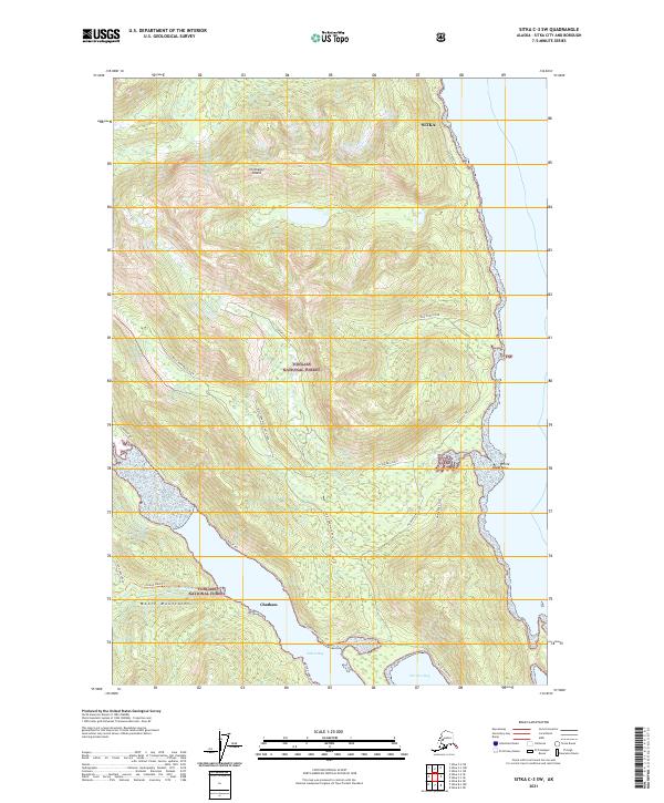 Sitka C-3 SW, AK — USGS 7.5-minute topo (2021)