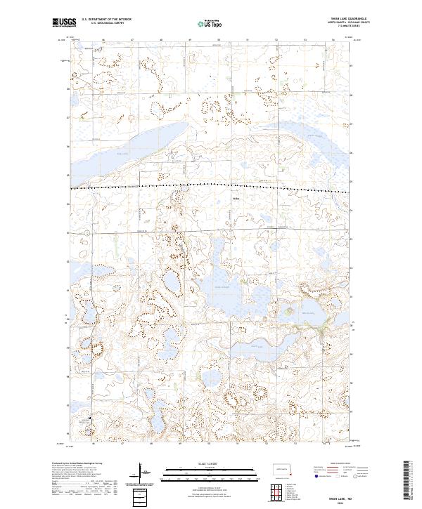 Swan Lake, ND — USGS 7.5-minute topo (2024)